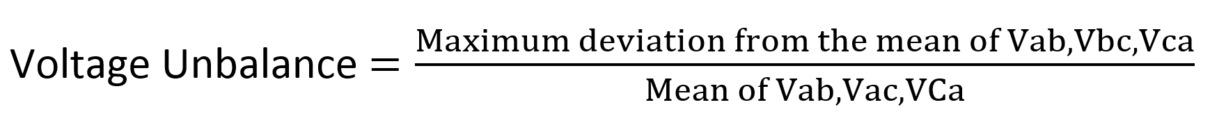 Voltage Unbalance – Voltage Disturbance