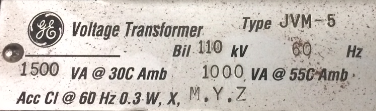Potential Transformer Accuracy – Voltage Disturbance