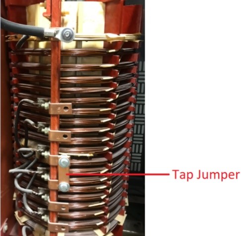 Dry type transformer tap changer