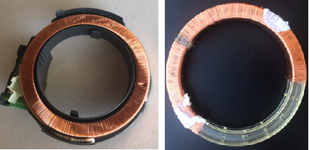 Cutaway section of Neutral sensor [Left], Core exposed [Right]