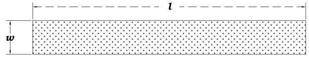 Length and width of a flat ground strap